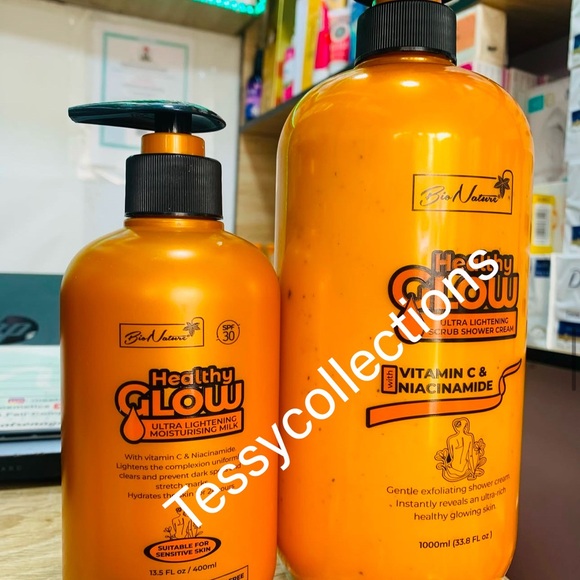 Healthy Glow Orange Moisturizing Lotion and Shower Cream 2 in 1 set